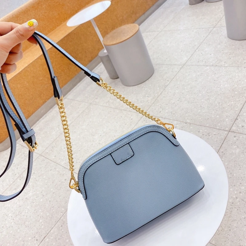 

Ladies Fashion Leather Mini Shell Bag Ladies Small Shoulder Chain Bag Leather Mini Tote Bag