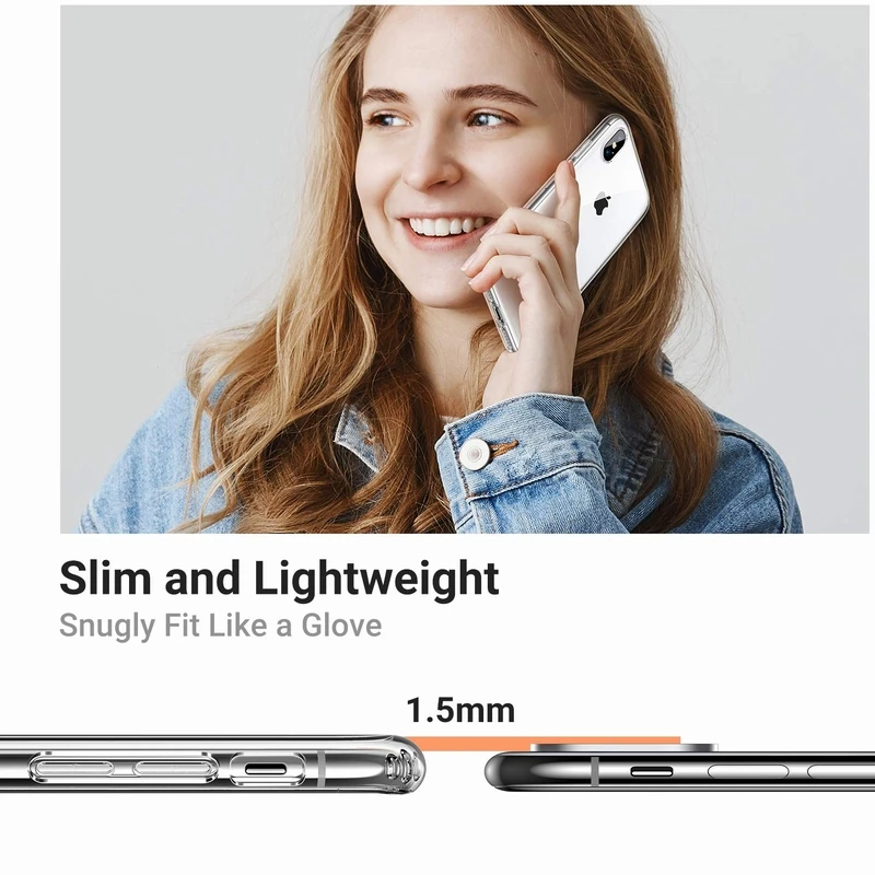 Прозрачный гелевый резиновый мягкий силиконовый чехол из ТПУ для iPhone 11 Pro Max XS XR X 7