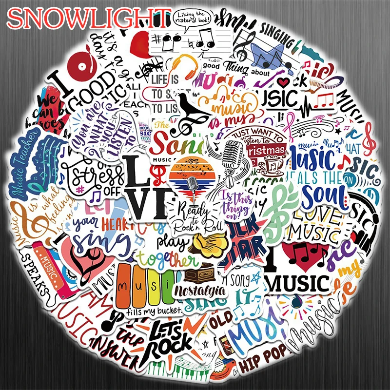 

10/50 шт./компл. мультфильм Любовь Музыка мотивационные фразы граффити наклейки для ноутбука багажа скейтборда Шлем DIY чехол для телефона