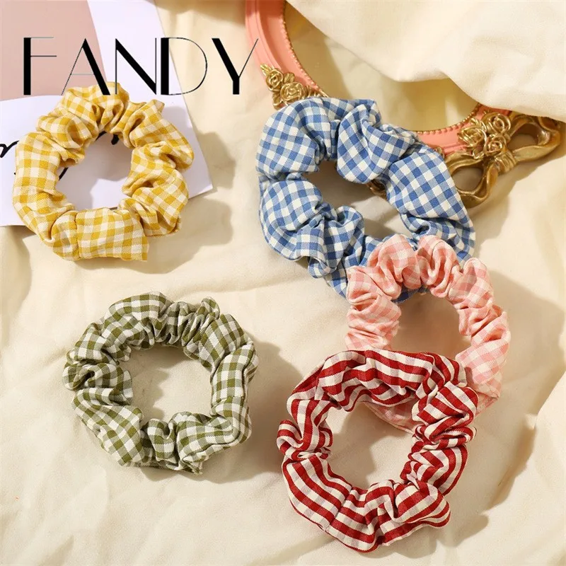 

FANDY Korea Scrunchie Women Girls Elastic Hair Rubber Bands Accessories Tie Hair Ring Rope Holder Headwear Ponytail Holder