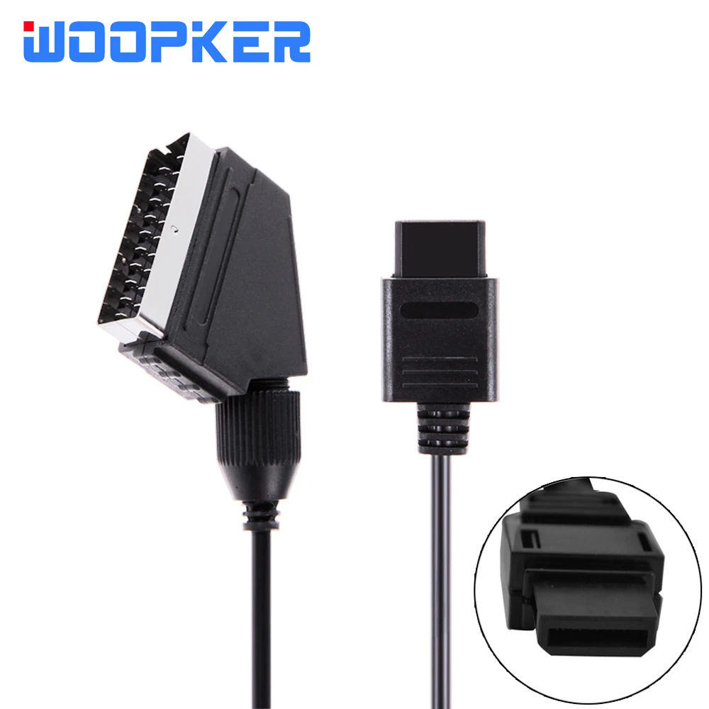 Аудио-Видео AV-кабель RGB Scart 1 8 м соединительные кабели для консоли NES Штекерный