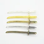 6 шт.лот 50*8 мм металлический сплав Меч Подвески 5 цветов Винтажный стиль нож меч кулон браслет брелок DIY ювелирные изделия ручной работы