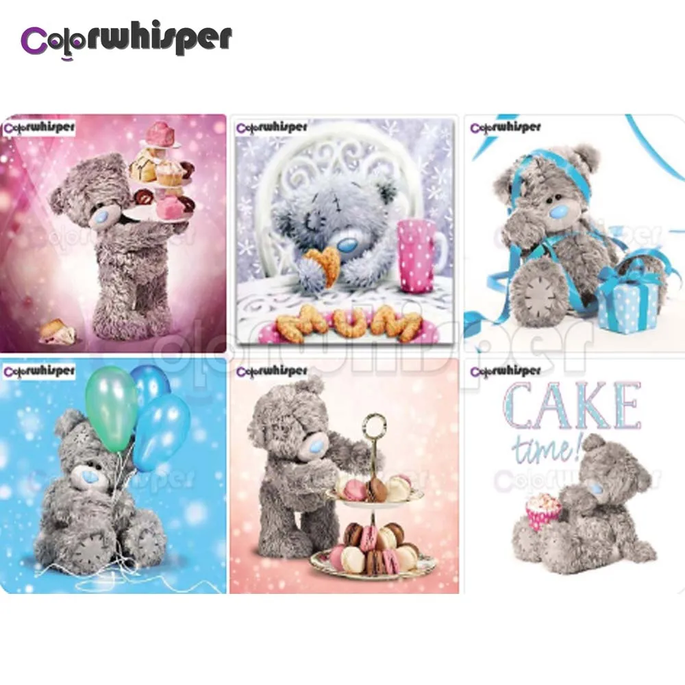 Алмазная живопись полноразмерная/круглая картина с мультяшными животными