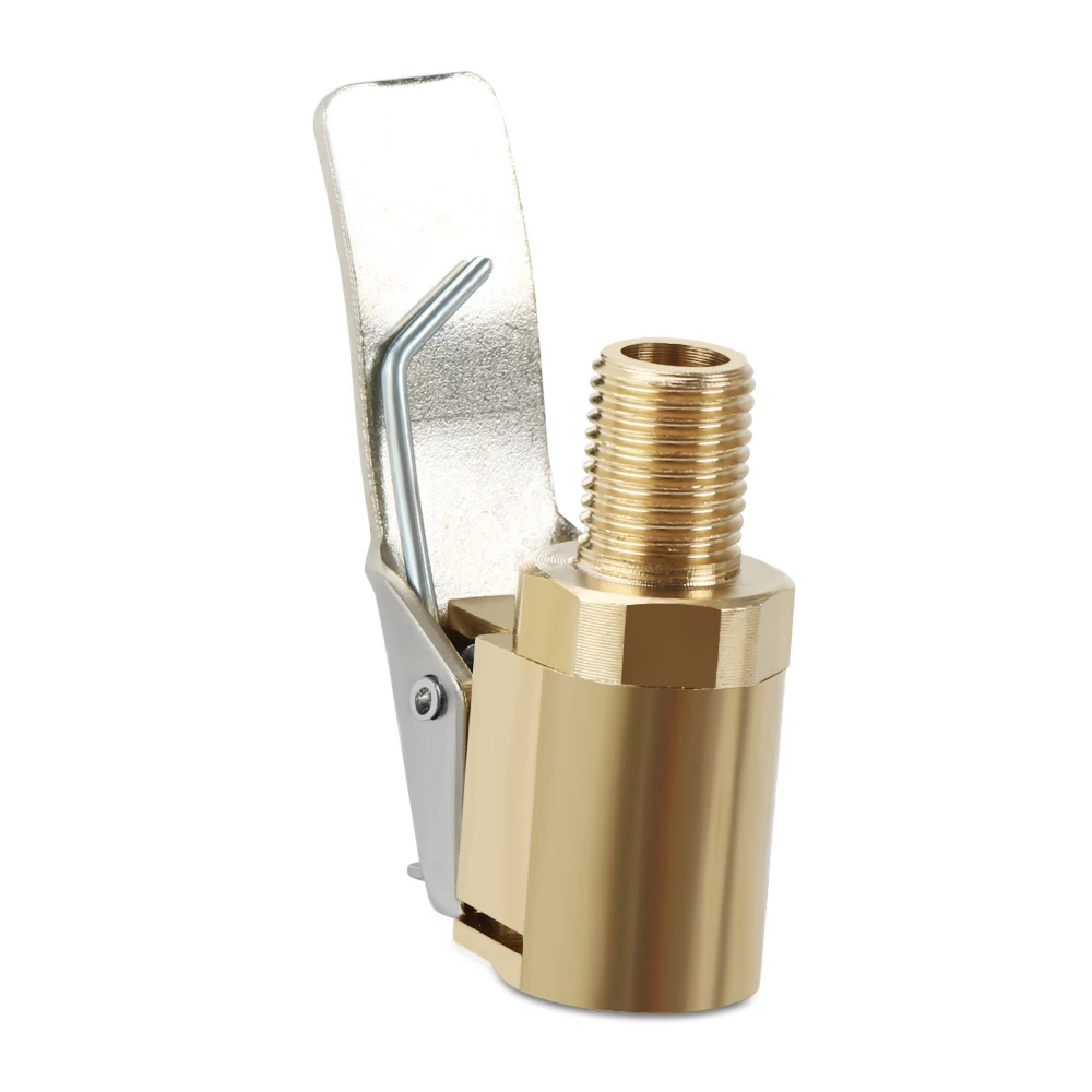 

1PC Car Auto Brass 8mm Tyre Wheel Tire Air Chuck Inflator Pump Valve Clip Clamp Connector Adapter Car Accessories For Compressor