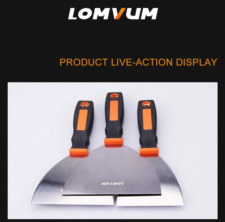 LOMVUM Нержавеющая сталь сильная прочность не ржавеет и не Шпатлёвки Ножи утолщение смартфона blade сильная прочность 1/2/3/4/5/6 дюймов Размеры Ножи набор