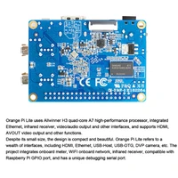 for orange pi lite arm development board h3 quad core a7 processor open source single board computer