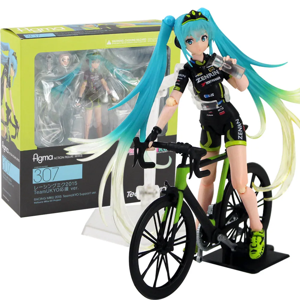 Хацунэ Мику фигурка Figma 200 307 394 Мику с гитарой велосипед Модель игрушки для коллекции подарков