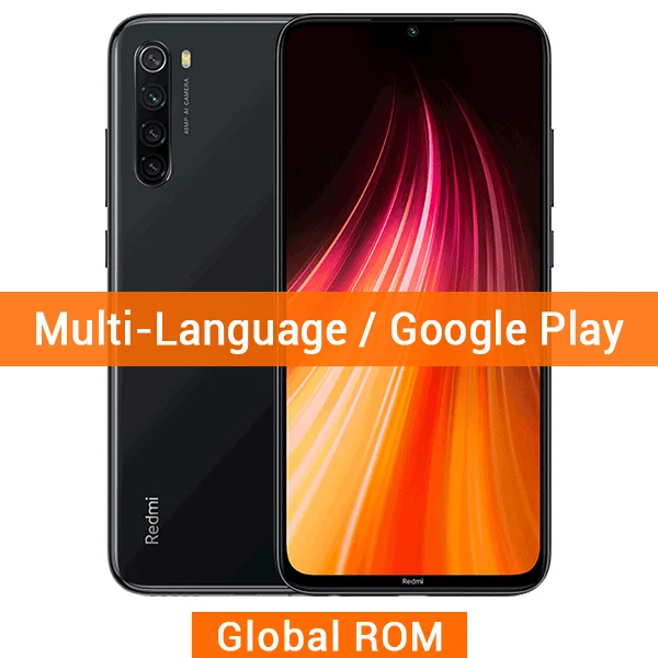 Global ROM Black Xiaomi Redmi Note 8 с глобальной прошивкой, 6 ГБ ОЗУ, 64 Гб ПЗУ, 48мп четырехъядерный процессор Snapdragon 665, четыре ядра, 6,3 дюйма, полный экран, 4000 мАч, мобильный телефон - Цвет: Global ROM Black