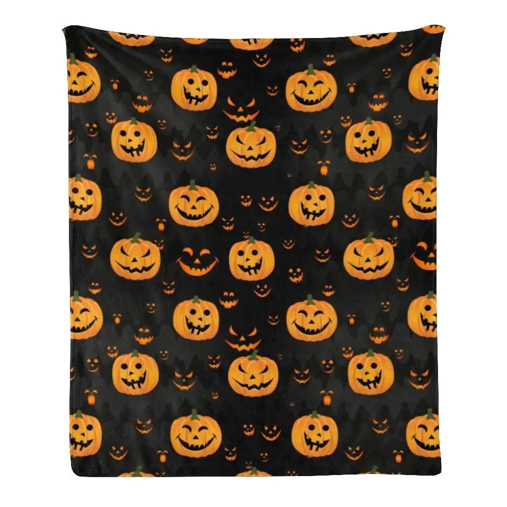 

Мягкое флисовое покрывало для дивана, кровати, Хэллоуина, тыква