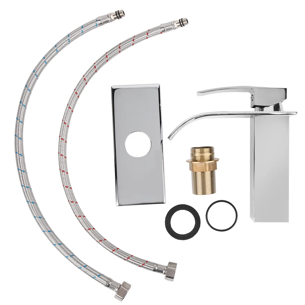 /2 на одно отверстие Водопроводной воды кран Широкий носик водопад горячей и