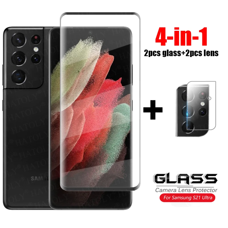 for glass samsung galaxy s21 ultra tempered glass for samsung note 20 s20 ultra 5g 3d full curved cover phone screen protector free global shipping