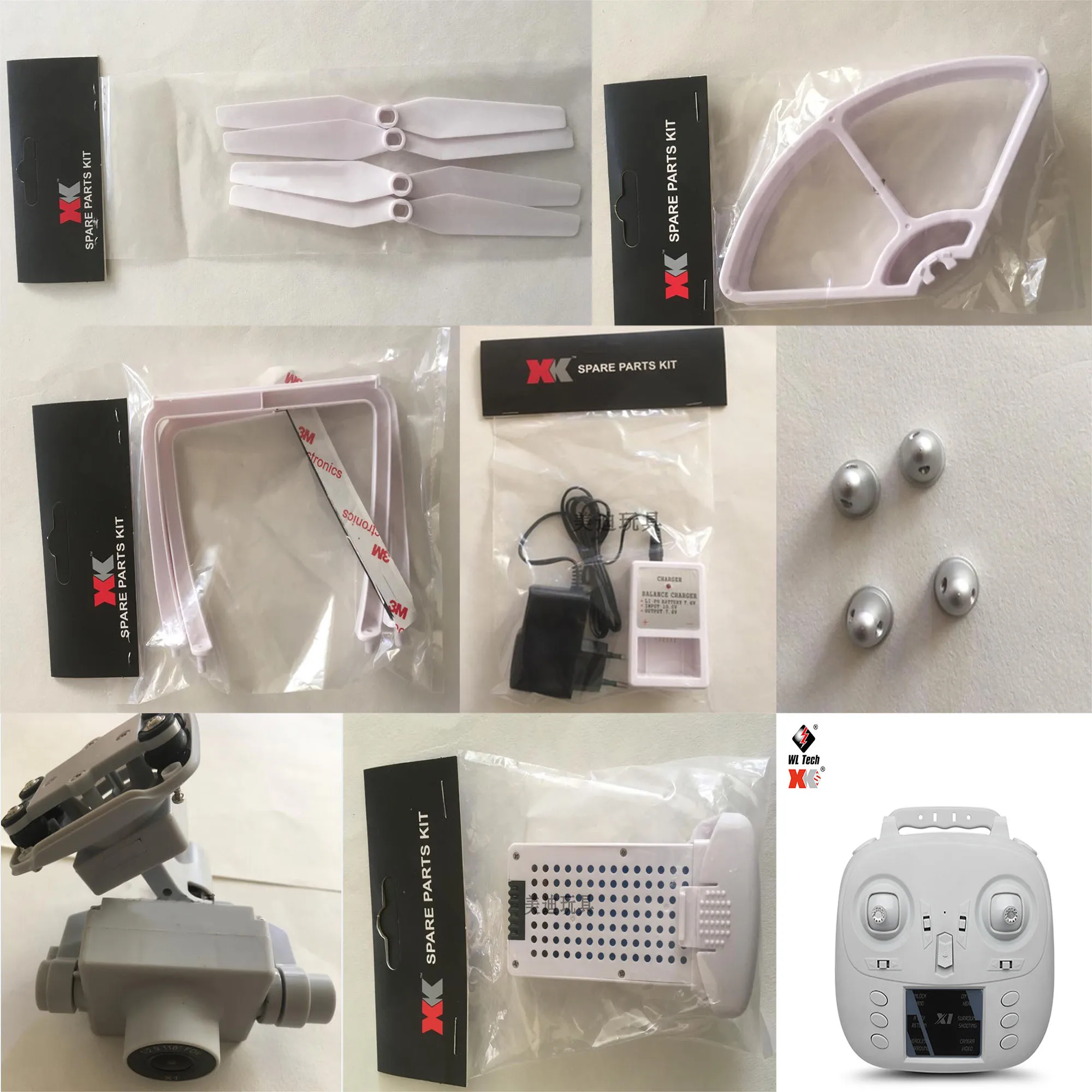 Wltoys XK X1 Радиоуправляемый Дрон Квадрокоптер запасные части двигатель ESC защита