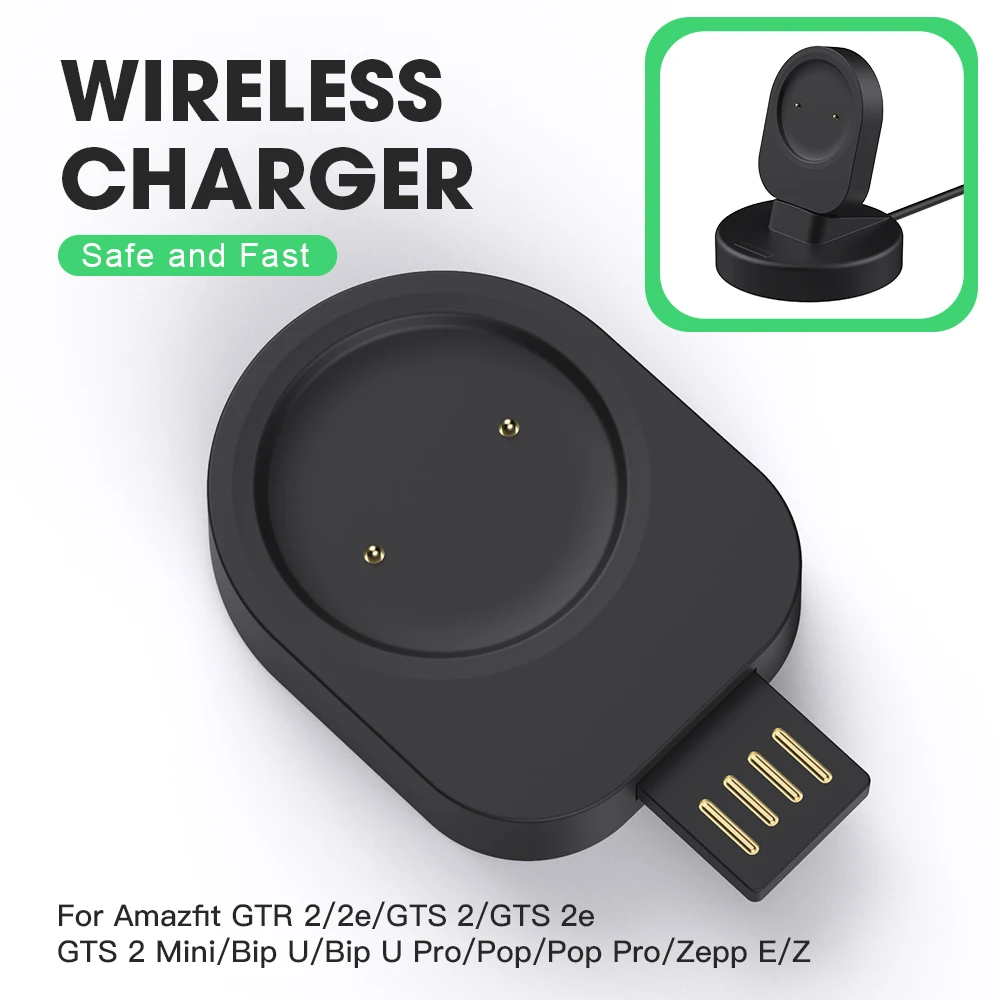 

Dock Charger Adapter wireless USB Charging Cable Cord for Amazfit GTR2 GTR 2e GTS2 GTS2 mini GTS 2e Zeep E/Z Bip U Pro T-rex Pro