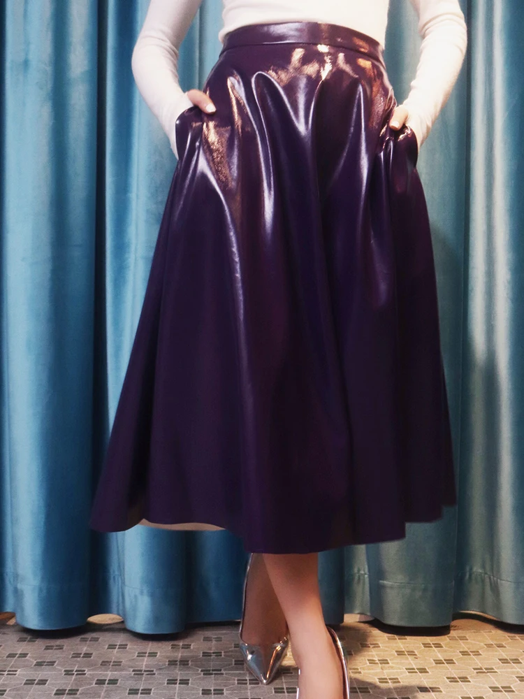 LANMREM 2020 новая весенняя и летняя юбка из искусственной кожи высокого качества