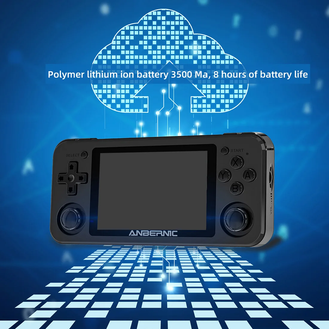 

RG351P 3.5-inch IPS Screen Handheld Game Player Retro Game Console Open Source System Video Game Built-in 2500 Games (64GB)