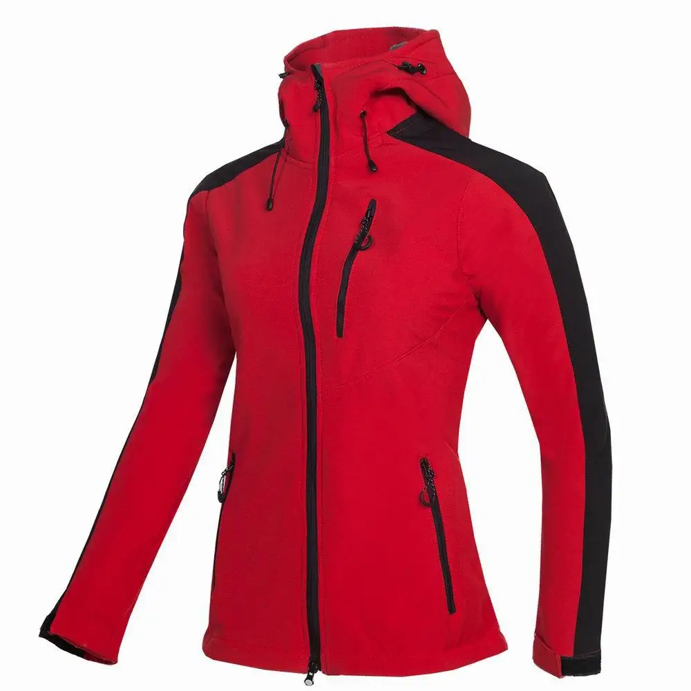 

Outdoor Women Soft shell jackets Windproof Breathable Hooded Hiking Coats Female Camping Climbing Trekking Sports Windbreaker