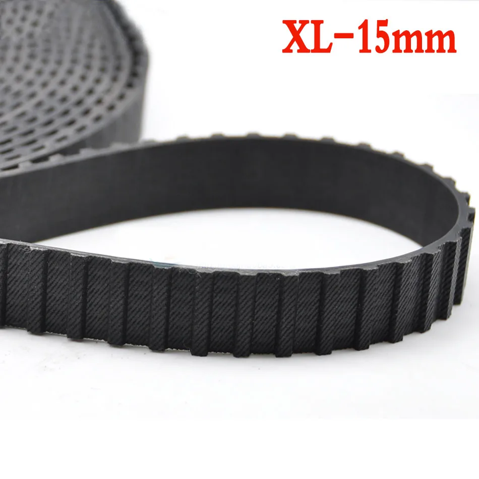 XL-15mm 1 метр резиновый зубчатый ремень черный открытого передачи синхронный Ремни для 2GT S2M 3M 5M 8M по методу XL L Ширина 6/10/15/20/25/30 мм - Ширина: XL-15mm