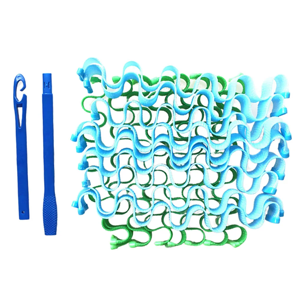 45 см длинные бигуди локоны рычаг ролики Стайлинг Комплект w/ 2 крючка без