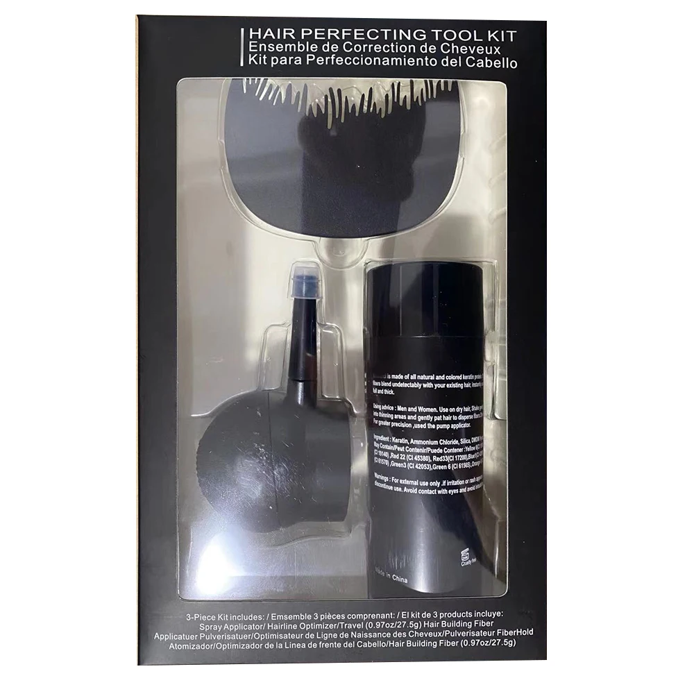

Box package Hair Fibers Keratin Fiber Top Thickening Hair Spray Hair Building Fibers Instant Hair Regrowth Powders Kit/Set