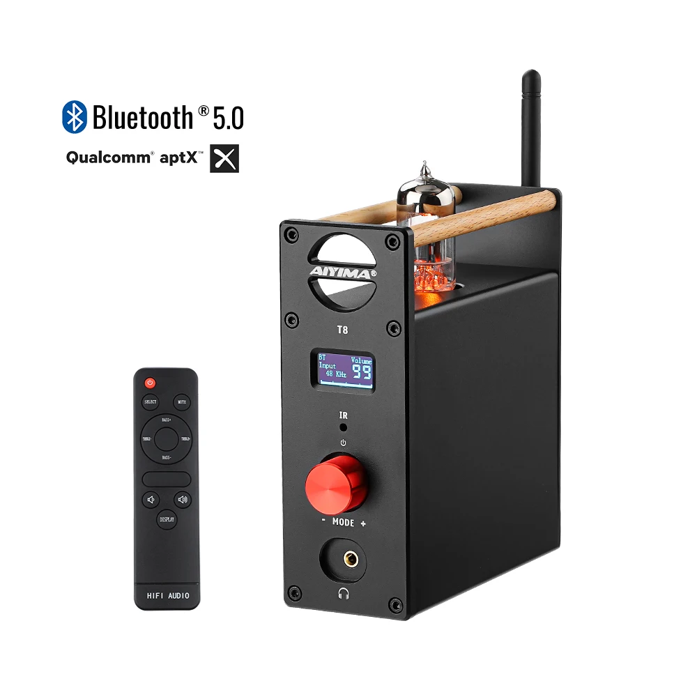 AIYIMA T8 Bluetooth 5 0 APTX OPA1656 трубка 6N3 предусилитель стерео цифровой аудио наушники DAC