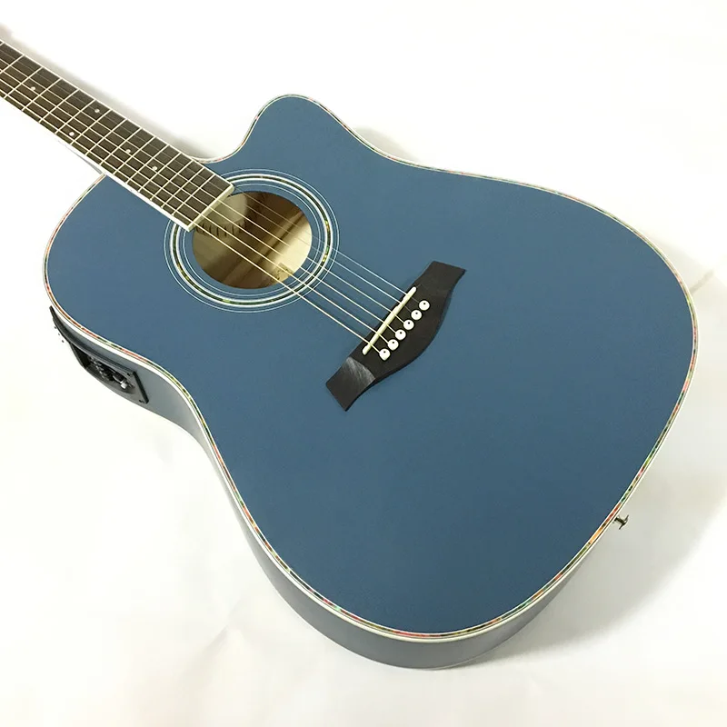 41 дюймовая фолк гитара акустическая с клаксоном электрогитара из липы