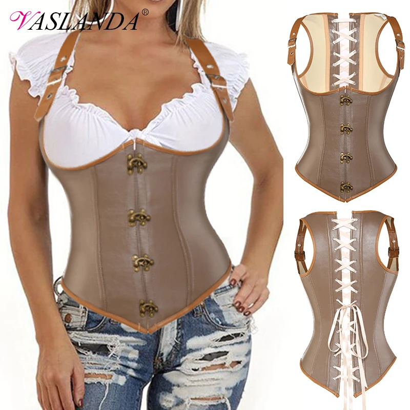 Женские бюстье и корсеты на шнуровке корсет косточках топы в стиле стимпанк