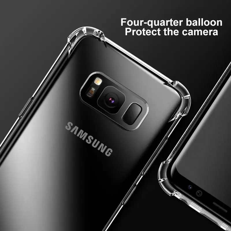 Airbag Soft TPU Case For Samsung Galaxy M30S A10S A20S A90 5G Note 10 Pro S10Plus S9 S8 S7 Edge A6 Plus A7 J4 J6 J8 2018 A50 A70 |