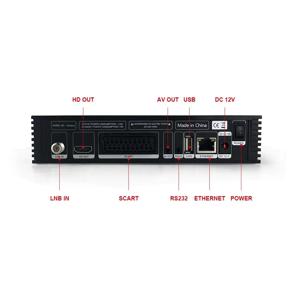 GTMedia V8 Nova DVB-S2 спутниковый ресивер Bulit in wifi 1 год Европа Испания 5 линий обновления от Freesat V8 Super tv Receptor