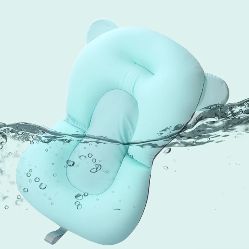 Детский коврик для сиденья для ванны, складной детский Коврик для ванны и стула, подушка для ванны для новорожденных, Детская нескользящая Мягкая комфортная подушка для тела