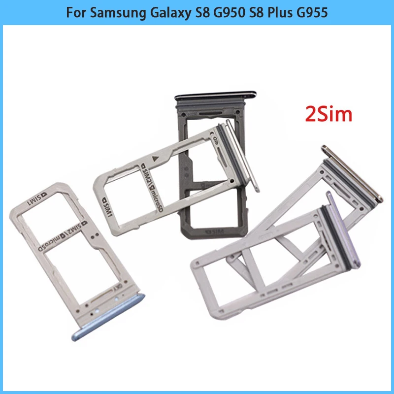 Новинка лоток для SIM карты S8 Samsung Galaxy G950 G950F Plus G955 G955F адаптер корпуса телефона карт