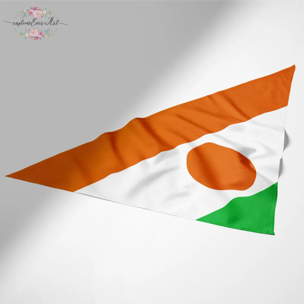 

The Niger flag dog bandana large pet scraf pet bandana for dog scarf dog neck scarf dog print scarf bandana