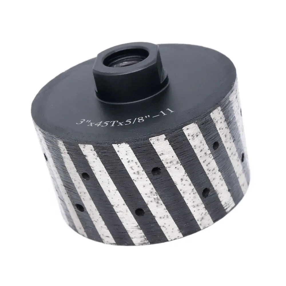 3 Inch Diamond Drum Wheel Metal Bond Resin Filled Zero Tolerance For Granite Marble Coarse Grit M14&5/8