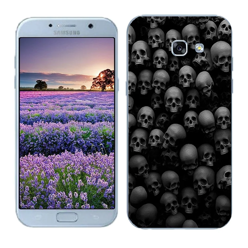 Чехлы для телефонов samsung Galaxy A5 A3 мягкие ТПУ Fundas Para Coque DIY окрашенный плотный чехол для телефона Galaxy A7 Shell - Цвет: 04