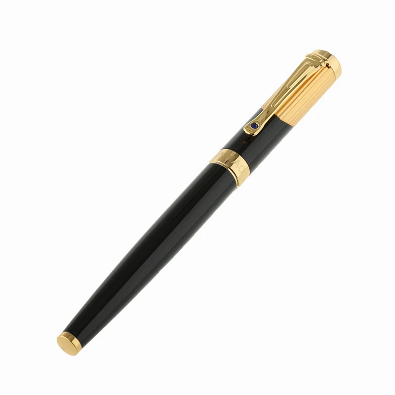Jinhao 9009 Роскошная золотая шариковая ручка с алмазным зажимом гладкая