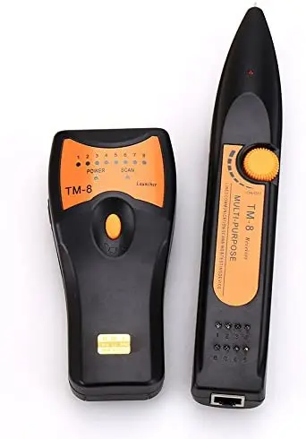 TM-8 RJ11 RJ45 Cat5 Cat6 LAN Network Cable TesterTelephone Wire Tracker Toner Detector Line Finder