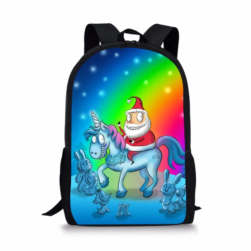 

Рождественский рюкзак с единорогом для мальчиков, школьный рюкзак для девочек, Детский рюкзак на заказ, Прямая поставка, Детский рюкзак, 2019