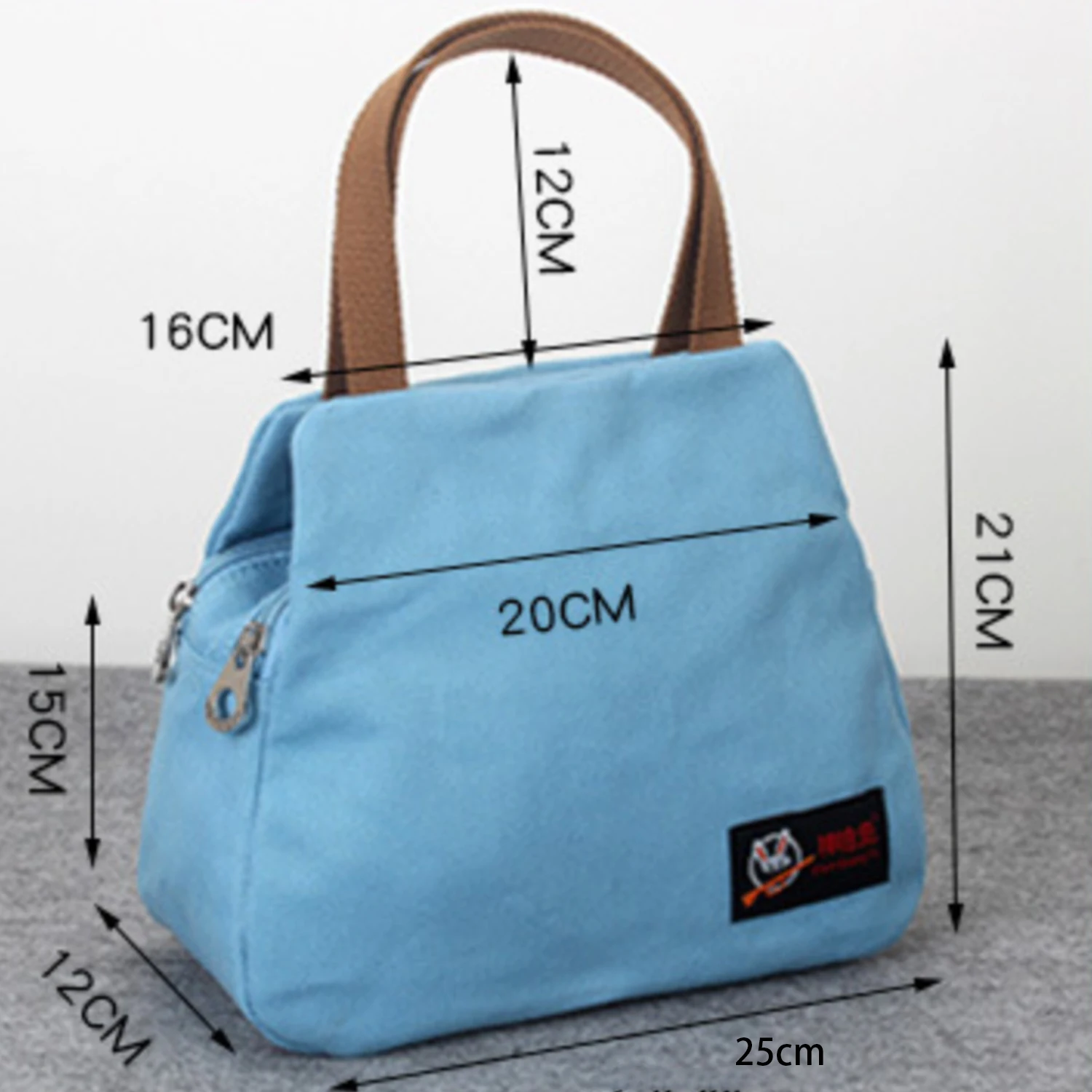 Fashion Women Shoulder Bag Canvas Shopping Bags Multifunction Portable Female Handbag Large Capacity Messenger Bag Durable Solid