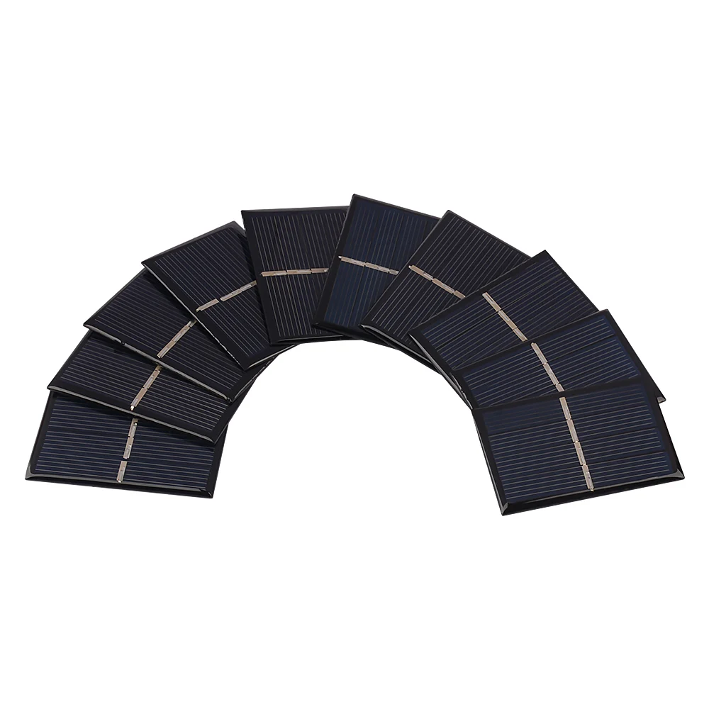 SUNYIMA 10Pcs поликристаллический Панели солнечные 2В 0.13A Мощность зарядный Модуль 58*38