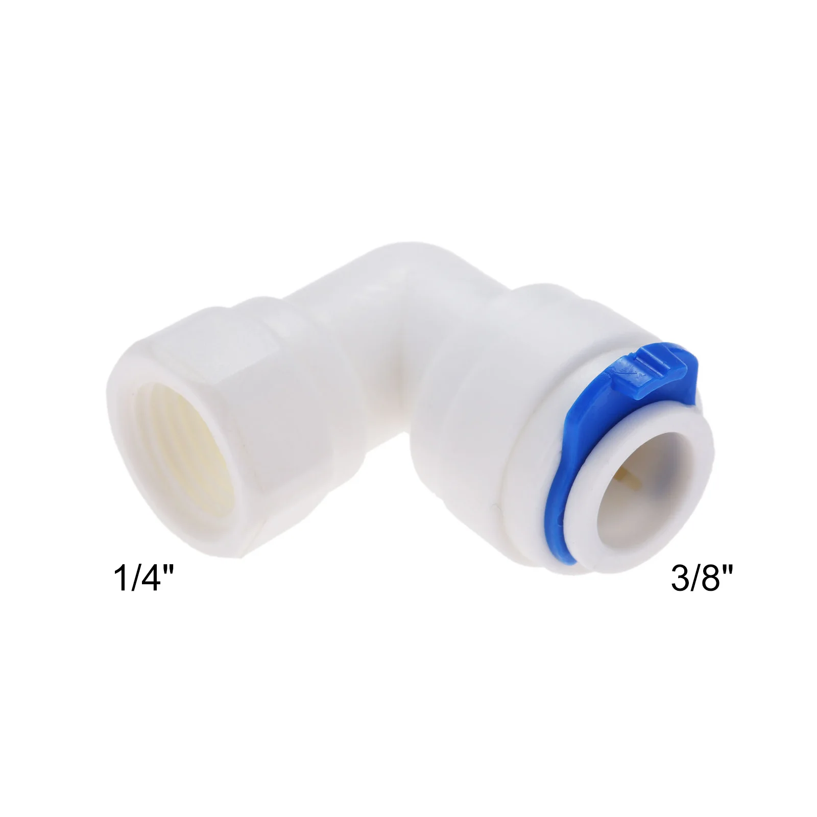 2 шт. RO фитинг для воды колено 3/8 &quotOD шланг 1/4&quot BSP Женская резьба Пластиковая