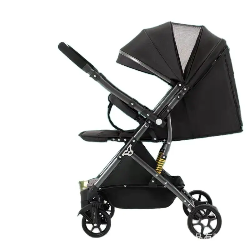 

Baby stroller two-way Pram ultra-light umbrella car with one-key folding high landscape newborn baby travel carts