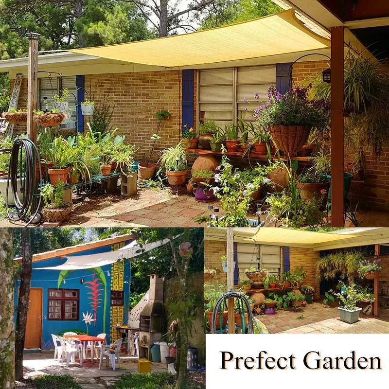 3x2M Водонепроницаемый козырек от солнца полиэфирная квадратная прямоугольник Тень Парус садовая терраса