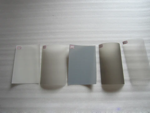 5 шт. 5 цветов голографическая проекционная пленка около A4 210*290 мм образцы пленка для задней проекции темный прозрачный белый серый цвет