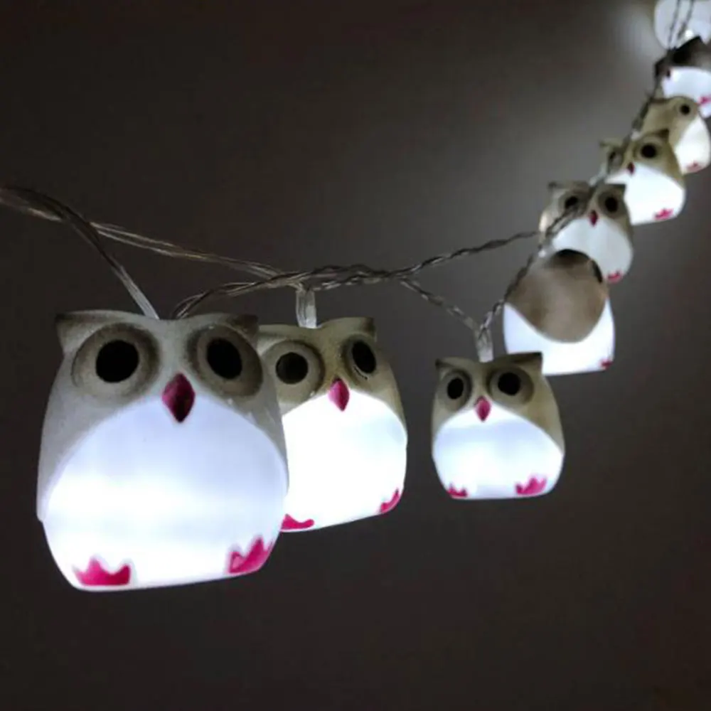 Путем самостоятельного выбора между милый Хэллоуин Сова гирлянды Фонари барбекю