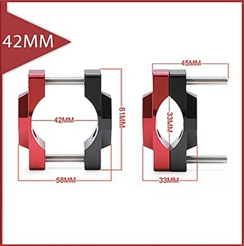 Motorcycle Aluminum Spotlight Headlight Handlebar Holder Bracket universal spotlights bracket fixed bumper fixture 32mm 42mm | Автомобили