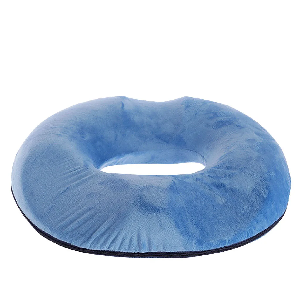 

Comfort Memory Foam Seat Cushion Hollow Breathable Car Home Office Seat Cushion Donut Prostate Cushion Pregnancy Blue Cushion