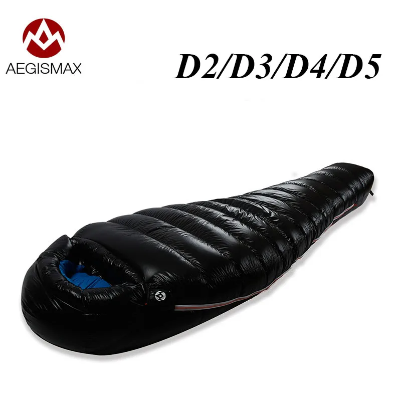 Aegismax D2/D3/D4/D5 открытый белый утиный пух Зимний Мумия спальный мешок UL серии