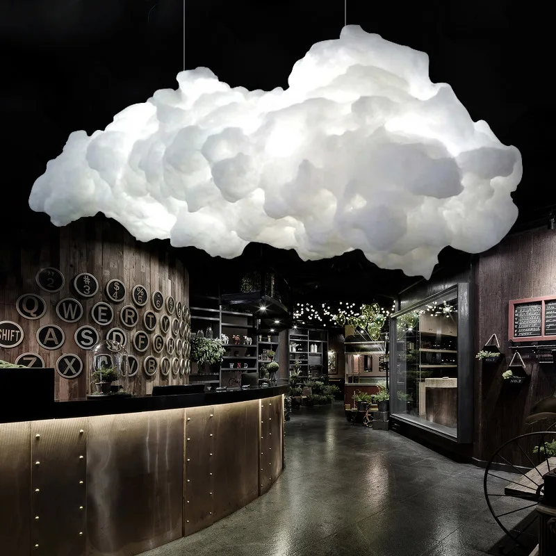Sala de Estar Luzes de Queda Moderna Nuvem Flutuante Luzes Pendentes Lâmpada Pendente Bar Loja Decoração Luminárias Suspensas Quarto Infantil Led