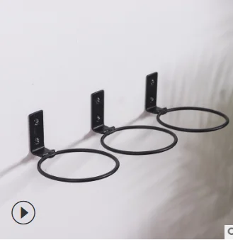 Новая маленькая настенная подставка для цветочных горшков металлический