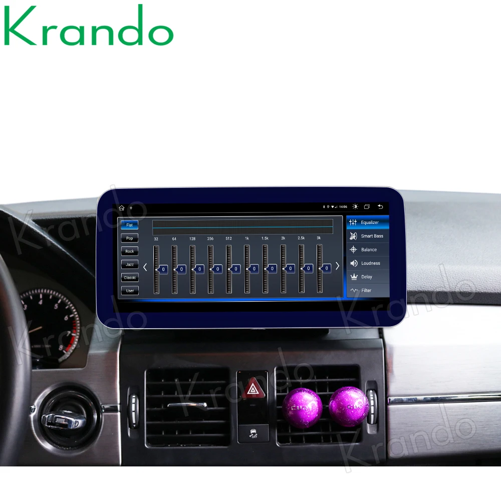 Автомобильный радиоприемник Krando Android 10 0 25 дюйма dvd-навигация для BENZ GLK 2008-2016