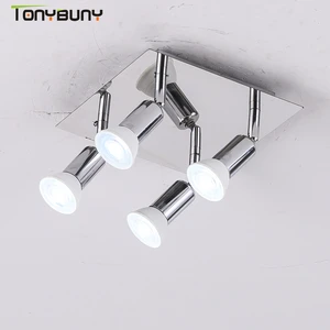 Квадратный Лофт подвесной светильник, декоративный Регулируемый Точечный светильник Gu10, светильник для кухни, спальни, потолочный светильник 10 Вт, 20 Вт, 30 Вт